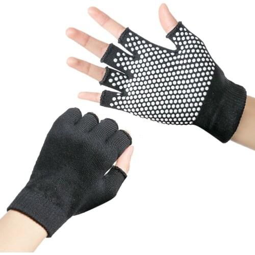 Yoga Gloves Unisex Non-slip Fitness Gloves For Gym Yoga Pilates Balance Warm Workout Fitness Half Finger Hand Protector Glove