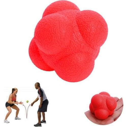 High Level Sports Silicone Hexagonal Hex Ball Solid Fitness Training Exercise Reaction Ball Yoga Ball Toys For Family Games