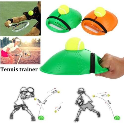 Tennis Trainer Ball Single Training Junior Single Rubber Band Black Rope Tennis Training Supplies With Line Toy Tennis Sports