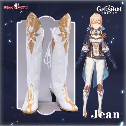 Pre-sale UWOWO Game Genshin Impact Jean The rigorous Dandelion Knight Cosplay Shoes Boots