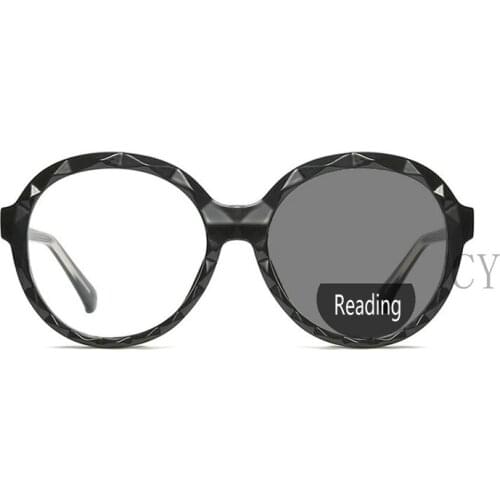 Vintage Round Bifocal Presbyopic Glasses Transition Sunglasses Photochromic Reading Glasses Men Women Anti-Fatigue Readers FML