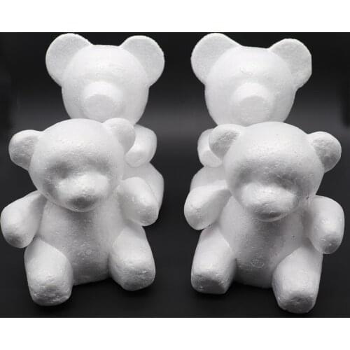 1pcs 150mm/200mm Modelling Polystyrene Styrofoam Foam bear White Craft Balls For DIY Christmas Party Decoration Supplies Gifts