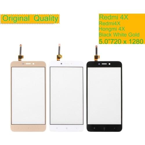 10Pcs/lot AAA For Xiaomi Redmi 4X Redmi4X Touch Screen Digitizer Touch Panel Sensor Front Outer Glass Redmi 4x Touchscreen