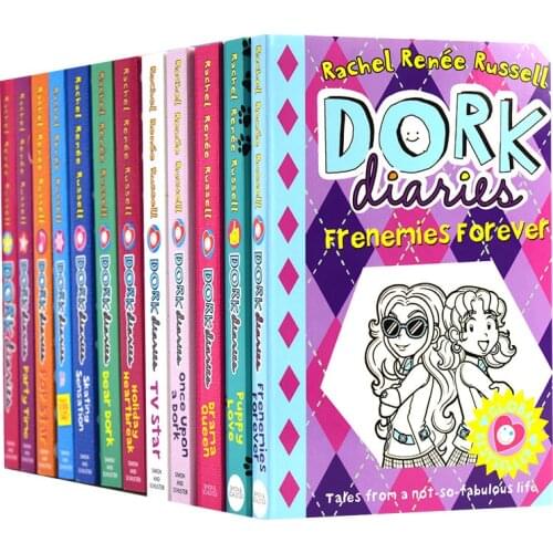 13 Books/Set Dork Diaries Comic Novels Books Kids English Reading Diary Chapter Story Book