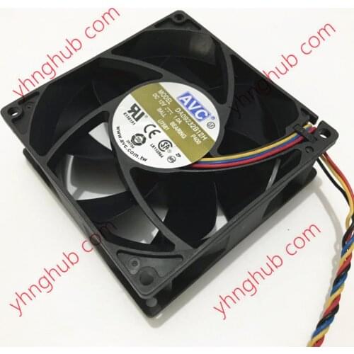 AVC DA09232B12H P400 DP/N:U7581 0U7581 Server Cooling Fan DC 12V 1.0A 92x92x32mm 4-wire