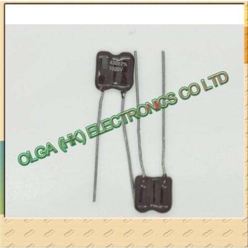 430pF 1000V 2% precision mica capacitors (0.43nF ) and