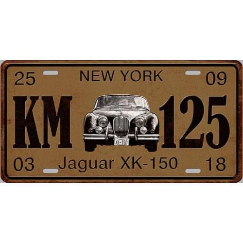 9Styles Car License Plate Vintage Metal Sign Tin Art Poster Bar Home Garage Wall DIY Plaque NEW