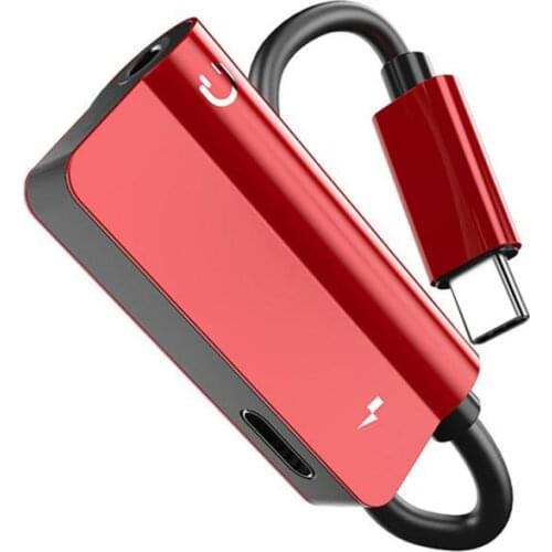 2 In 1 Type C 3.5 Jack Earphone Audio Cord USB C Male To 3.5mm AUX Headphones Adapter OTG Charge Cable For Xiaomi Huawei phone