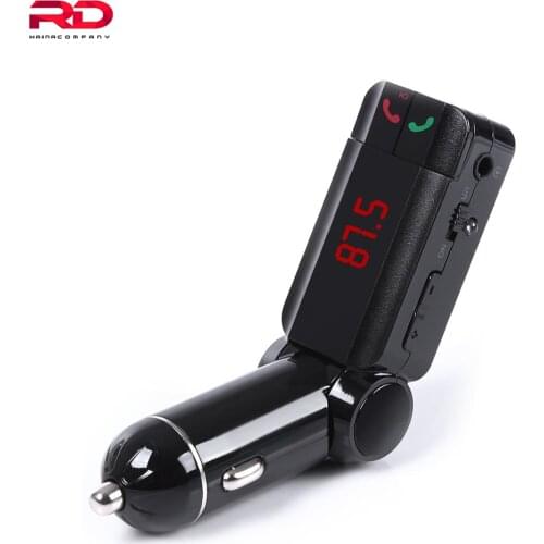 Bluetooth Car Charger Wireless Dual USB MP3 Player FM Current Voltage Display bc06 Transmitter