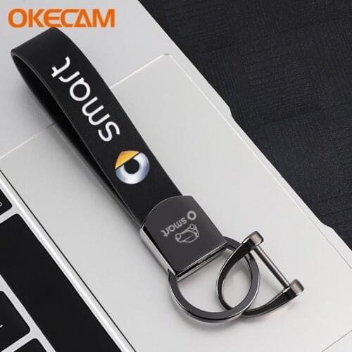 Car Keychain Holder For Smart Fortwo Forfour 450 451 453 454 Cabrio City-Coupe Crossblade Roadster Key Chain Keyring for Car