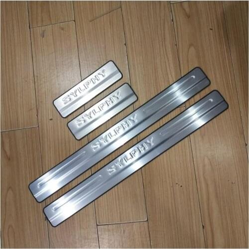 For Renault CAPTUR 2012 2013 2014 2015 Car-covers stainless steel External Scuff Plate/Door Sill fit Car styling Car styling