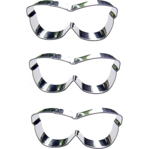 Eyewear shape 3 piece biscuit cutting molds, baking tools, cake decorating soft candy tools