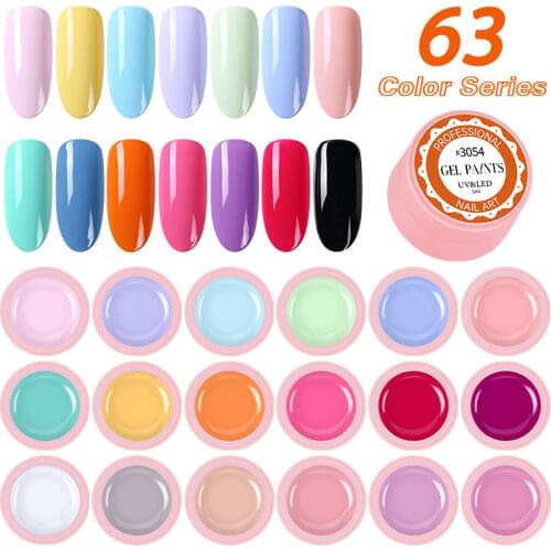 Arte Clavo Painting Gel 73 Colors Nail Art Set 5ml Gel Nails Polish Wholesale UV LED Lamp Soak Off Gel Nail Varnish DIY Gel