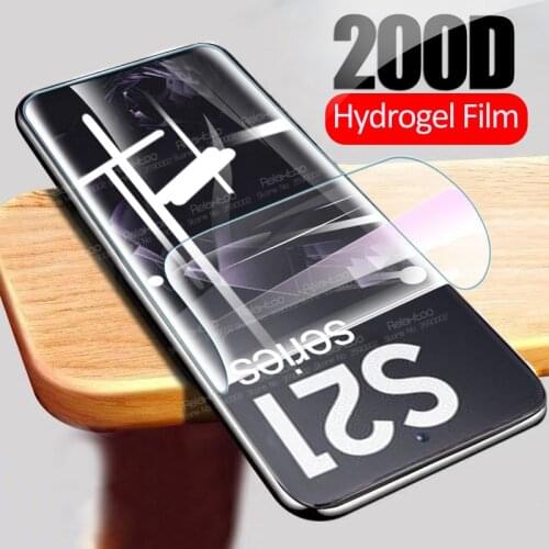 200D Full Coverage Hydrogel Soft Film For Samsung Galaxy S21 Ultra Sumsung Samsun S 21 Plus Screen Protector Not Tempered Glass