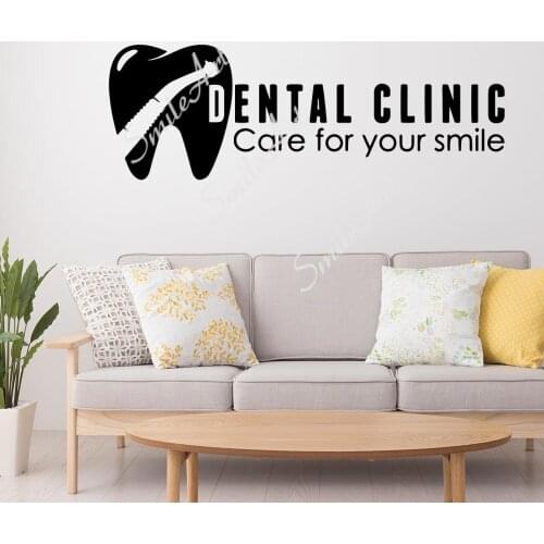 Creative teeth Wall Decal Living Room Removable Mural For Kids Rooms Wall Art Decal
