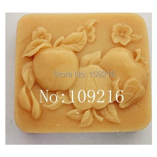 Wholesale!!!1pcs Apples (ZX1706) Silicone Handmade Soap Mold Crafts DIY Mold