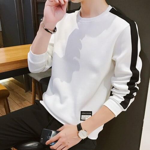 Mens Sweatshirt Hip Hop Harajuku Hoodies Autumn Spring Casual Sweatshirts Men Streetwear Clothes Long Sleeves Top Blouse