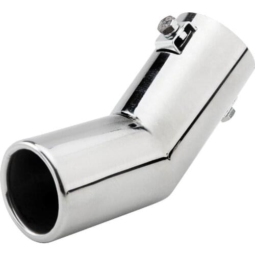 51mm Universal Exhaust System End Pipe Stainless Steel Car Exhaust Pipe Single Round Bending Muffler Tip for Mitsubishi Mazad