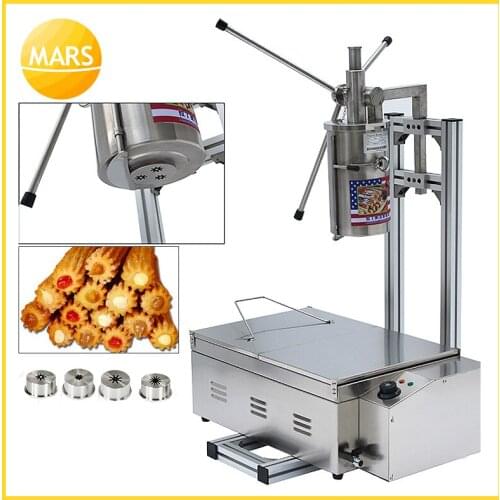 Mars high effeciency 5L churro maker machine Including 25L Fryer & 4 Churro Outlet Nozzle churros making machine