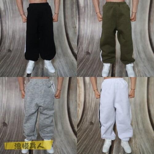 In Stock 1/6 Scale Hip-hop Style Trendy Harem Loose Pants Carrot Trousers for 12 inch Action Figure Body