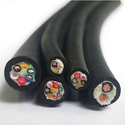 High Flexible Cable Towline Wire 2,3,4,5,6,8 core0.3,0.5,0.75,1,1.5mm² Black Drag Chain Cable TRVV (22,20,18.17,16 AWG)