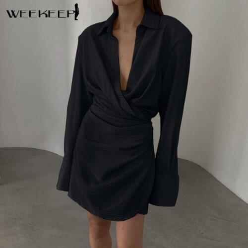 WEEKEEP Long Sleeve Summer Dresses