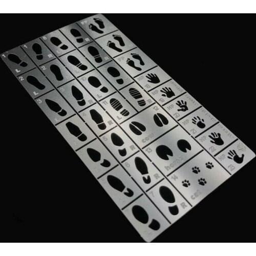 1/35 Spray Plate Color Making Tool Footprint Handprin Model Accessories DIY Spray Tool Footprint Handprint Mold