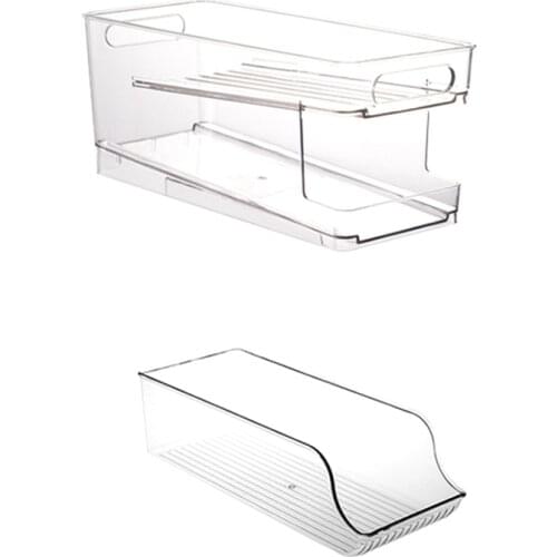 1 Set Stackable Beverage Soda Can Dispenser Organizer Rack Pet Soda Can Organizer