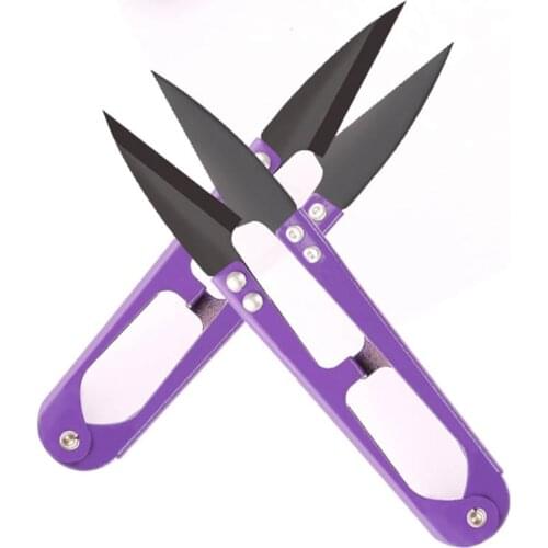 1Pcs/Lot Thread Scissors Sewing And Embroidery Thrum yarn scissors cross stitch clothing tailor U-cut head shear DIY Supplies