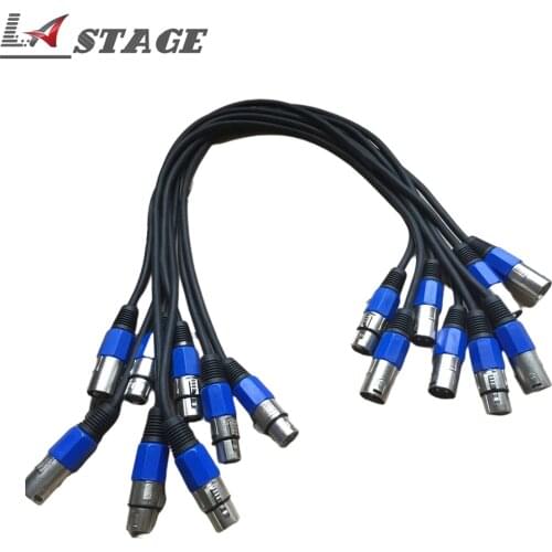 10pcs/lot 1M Stage Light Signal Cable Line Stage Light DMX XLR Cable
