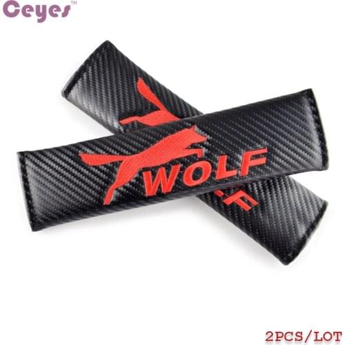 Ceyes 2pcs Auto Seat Belt Cover Car Styling Case For Ford Wolf Focus 2 3 2006 Fiesta EcoSport Escort Car-Styling Car Accessories
