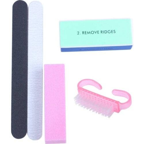 5pcs Nail Set Nail Polishing Tofu Block Polishing Article Manicure Kit