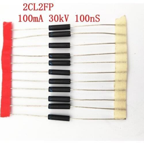 50PCS High voltage diode 2CL2FP high voltage rectifier silicon stack 100mA 30kV 100nS