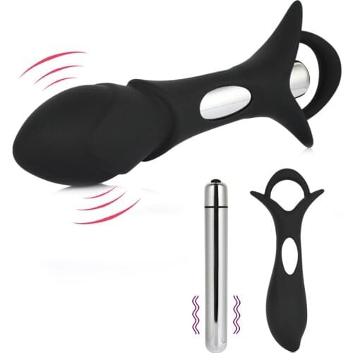 Anal Prostate Stimulator Dildo Vibrator Butt Plug G-Spot Bullet Vibrator Adult Sex Products Masturbator Sex Toys For Women Men