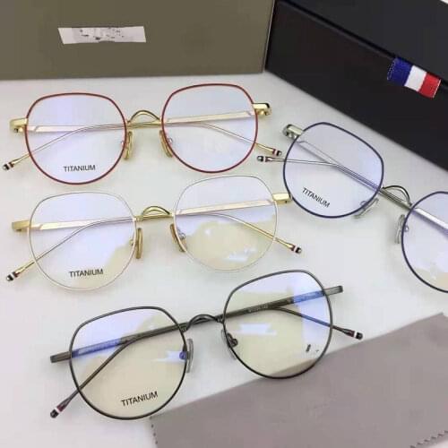 2021 Thom Brand Design Eyeglasses Round Titanium Ultralight Frame Men Women Glasses Myopia Prescription Gafas with Original Box