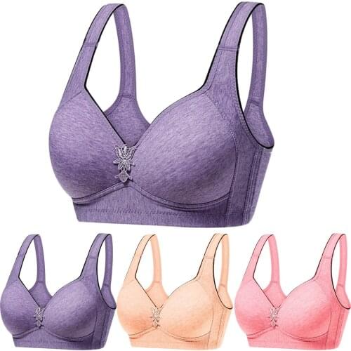 Plus Size Women Sleep Bra Soft Bralette Top Bra Without Frame Bones Seamless Bras For Women Sports Wire Free Underwire Brassiere