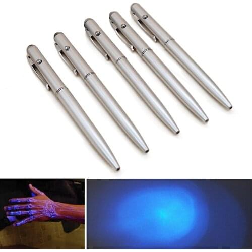 Ink Secret Pen LED UV Light Ballpoint Pen with Invisible Creative Magic Novelty Item for Gifts School Office Supplies