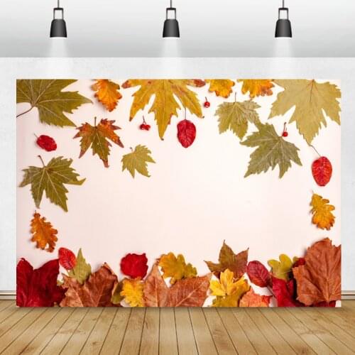 Autumn Maples Leaves Wall Background For Photography Child Pet Food Shoot Photozone Photographic Backdrop Photocall Photo Studio
