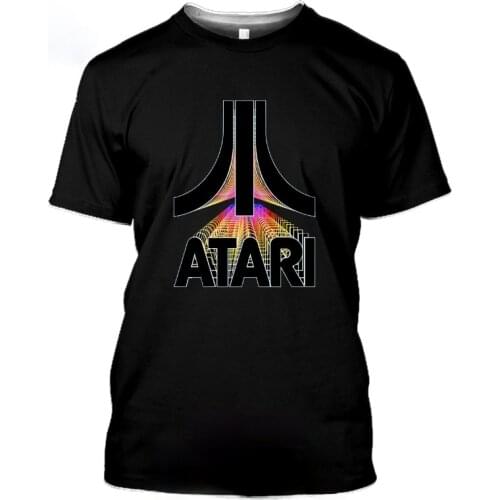 3D Print Men Women Atari T-shirts Casual Streetwear Harajuku Hip Hop Vintage Arcade Funny Retro Game Tees Tops