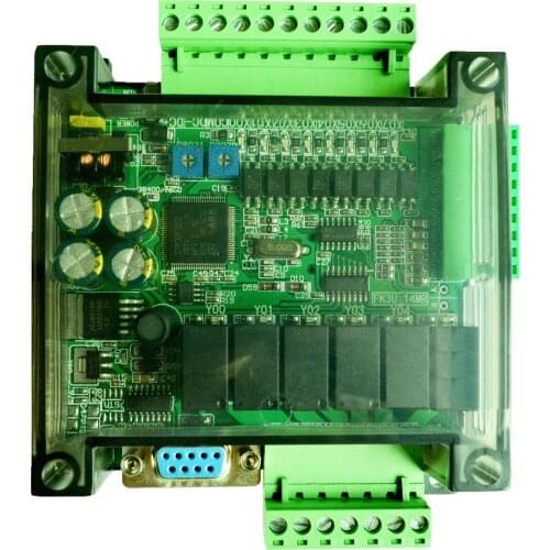 FX1N FX2N FX3U 14MR 6AD 2DA PLC RS232 RS485 Modbus RTU 24VDC for Mitsubishi PLC