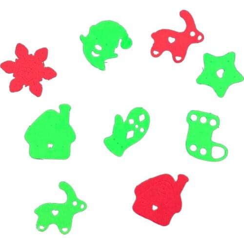 Julyarts Snoeflak House Glove Christmas Cutting Dies Molde For DIY Scrapbooking Album Paper Cards Decorative Crafts Embossing