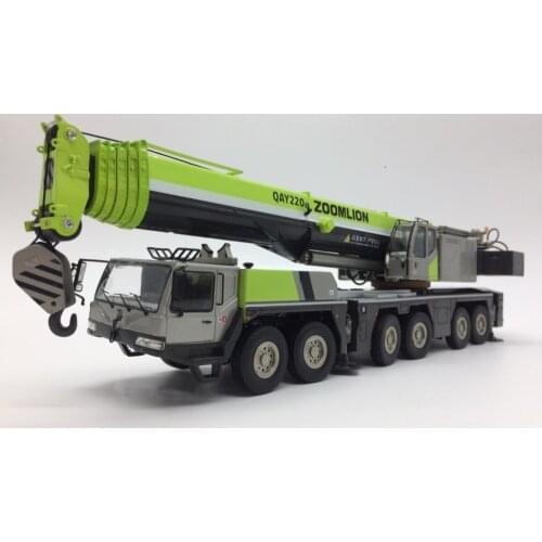 Collectible Alloy Toy Model Gift 1:50 Scale ZOOMLION QAY220T Terrain Crane Truck Vehicles Engineer Machinery Diecast Toy Model