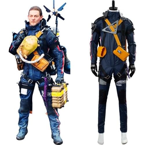 Death Cosplay Stranding Sam Costume Norman Reedus Outfit Uniform Suit For Adult Men Halloween Carnival Suit