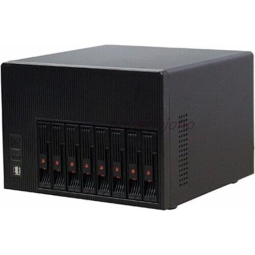 Hot-swappable 8-bay NAS chassis server IPFS network storage office home matx motherboard