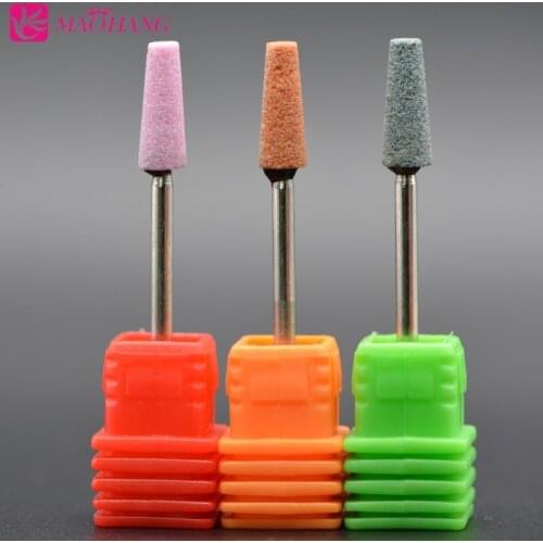 MAOHANG 3PCS Professional Ceramic Burrs Nail Drill Bit For Nail Electric Drill Manicure Pedicure Machine Accessory Nail Tools