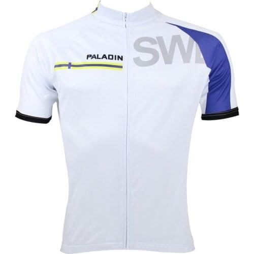Internation version new Switzerland printed cycling jersey for mens short sleeve bike jersey with white color