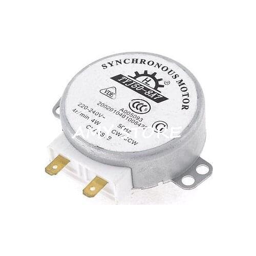 AC 220-240V 4W 4RPM 48mm Dia Micro Synchronous Motor for Warm Air Blower 50/60Hz CW/CCW TYJ50-8A7