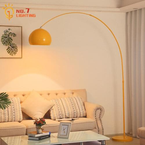 Minimalist Modern Macaroon Fishing Floor Lamp Led E27 Iron Art Metal Corner Standing Lamp for Living Room Decor Bedroom Study