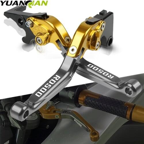 Motorcycle Accessories CNC Aluminum Adjustable Folding Extendable Brake Clutch Levers For YAMAHA RD500 RD 500 1984 1987 1986