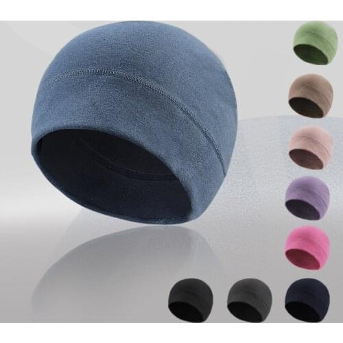 New warm sports hat for autumn and winter outdoor mountaineering, riding and running cold proof small round hat bicycle inner ha